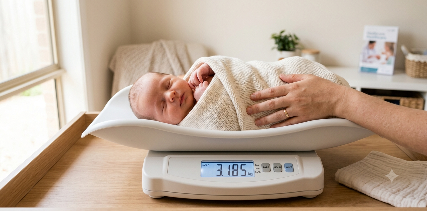 Hold øje med dit barns udvikling og vækst med en babyvægt?