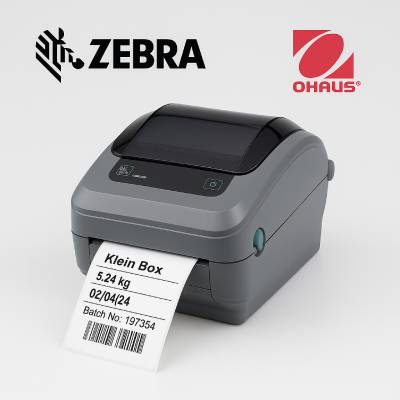 Print labels direkte fra din Ohaus vægt til din Zebra printer